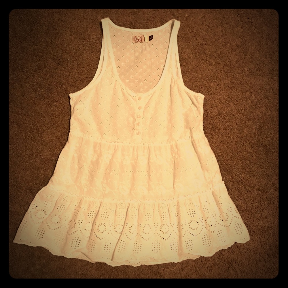 SO White Tank Top